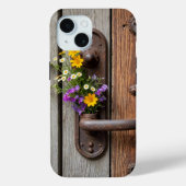 Wildflower bos op roestige deur handvat Case-Mate iPhone case (Achterkant)