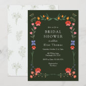 Wildflower Botanic Garden Vrijgezellenfeest Kaart (Voorkant / Achterkant)