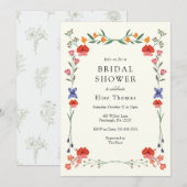 Wildflower Botanic Garden Vrijgezellenfeest Kaart (Voorkant / Achterkant)