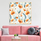 Wildflower Botanical Boho Canvas Afdruk (Insitu (Woonkamer))