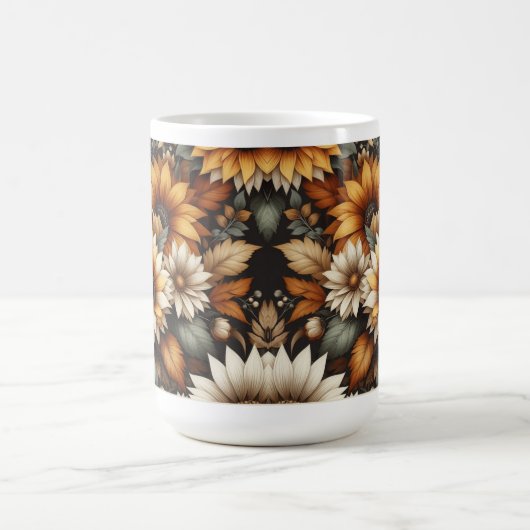 Wildflower Botanical Design 🌷 koffie mok 15oz (Center)