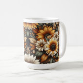 Wildflower Botanical Design 🌷 koffie mok 15oz (Voorkant rechts)