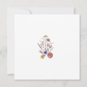 Wildflower Botanical een Baby shower in bloei Kaart (Achterkant)