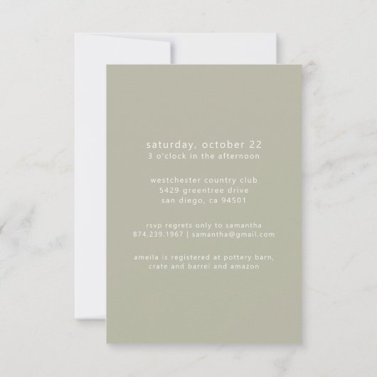 Wildflower Botanical Floral Lijst Vrijgezellenfees Kaart (Achterkant)