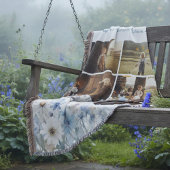 Wildflower Botanical Grandma Photo Birthday Deken