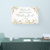 Wildflower Botanical Welcome Wedding Brunch Sign Spandoek (Beurs)