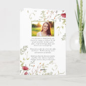 Wildflower Botanicals Digitaal rouwprogramma Kaart (Achterkant)