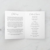 Wildflower Botanicals Order of Service Uitvaart Programma (Binnen)