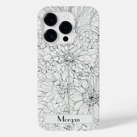 Wildflower Botanische Bloemen Gepersonaliseerd Case-Mate iPhone Case (Achterkant)