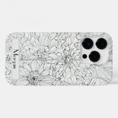 Wildflower Botanische Bloemen Gepersonaliseerd Case-Mate iPhone Case (Achterkant (horizontaal))