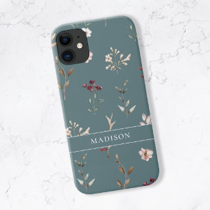 Wildflower Botanische Bloemen Gepersonaliseerd Case-Mate iPhone Case