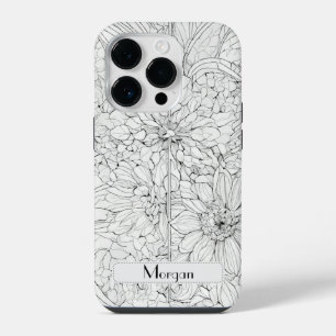 Wildflower Botanische Bloemstuk Gepersonaliseerd iPhone 14 Plus Hoesje