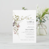 Wildflower Botanische Meisje Baby shower Kaart (Staand voorkant)