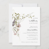 Wildflower Botanische Meisje Baby shower Kaart (Voorkant)