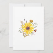 Wildflower Botanische pot Bloemen Vrijgezellenfees Kaart (Achterkant)