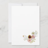 Wildflower botanische tuin Baby in bloei Kaart (Achterkant)