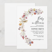 Wildflower botanische tuin Baby in bloei Kaart (Voorkant / Achterkant)