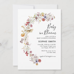 Wildflower botanische tuin Baby in bloei Kaart