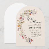 Wildflower Botanische Tuin Baby In Bloom Kaart (Voorkant / Achterkant)