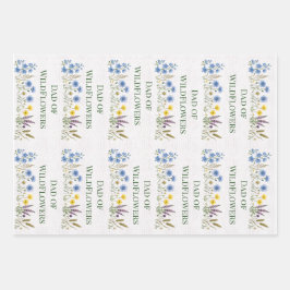 Wildflower Botanische Vaderdag, Wildflowers Papa Inpakpapier Vel