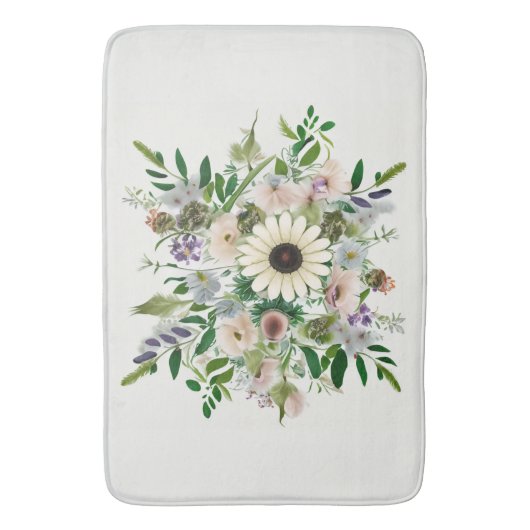 Wildflower Bouquet Badmat (Voorkant Verticaal)