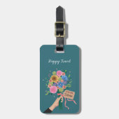 Wildflower Bouquet Bagagelabel (Voorkant verticaal)