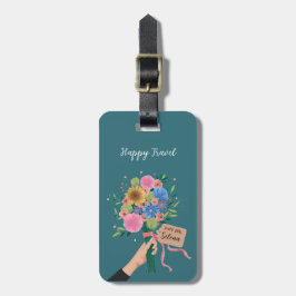 Wildflower Bouquet Bagagelabel