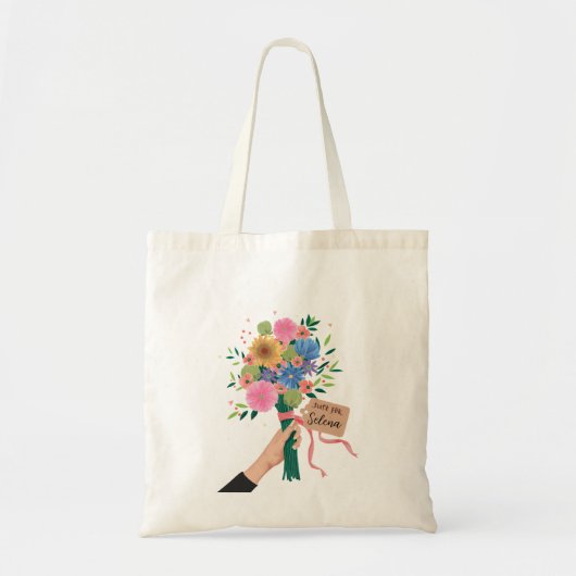 Wildflower Bouquet-Canvas tas (Voorkant)