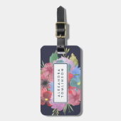Wildflower Bouquet - Gepersonaliseerd Bagagelabel (Voorkant verticaal)