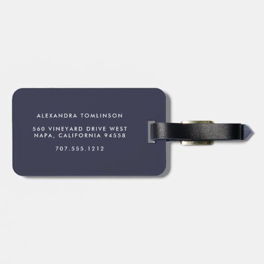 Wildflower Bouquet - Gepersonaliseerd Bagagelabel (Achterkant horizontaal)