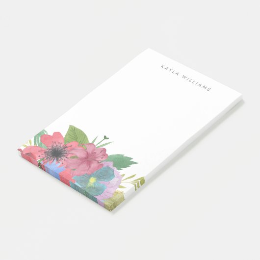 Wildflower Bouquet - Gepersonaliseerd Post-it® Notes (Schuin)