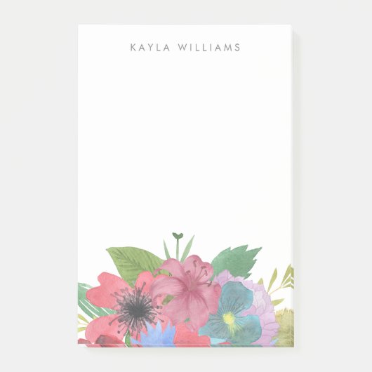 Wildflower Bouquet - Gepersonaliseerd Post-it® Notes (Voorkant)