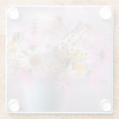Wildflower Bouquet Glazen Onderzetter (Achterkant)