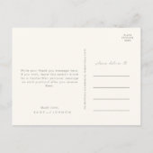 Wildflower Bouquet | Ivory Hartelijk dank Briefkaart (Achterkant)