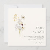 Wildflower Bouquet | Ivory Square Kaart (Voorkant)