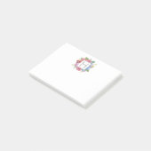 Wildflower Bouquet Monogram Post-it® Notes (Schuin)