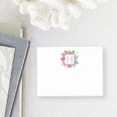 Wildflower Bouquet Monogram Post-it® Notes