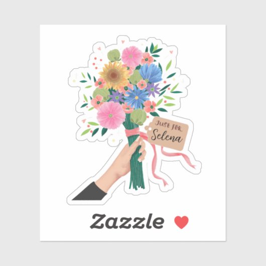 Wildflower Bouquet Sticker (Vel)