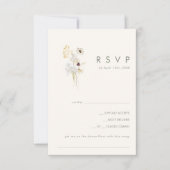 Wildflower Bouquet | Verzoek Ivory Song RSVP Kaartje (Voorkant)