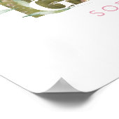 Wildflower Bow Graduation party Photo Welcome Poster (Hoek)