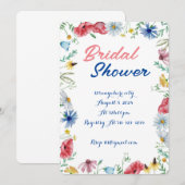 WILDFLOWER BRIDAL DOUCHE UITNODIGING (Voorkant / Achterkant)