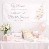 Wildflower Bridal Shower Welcome Spandoek
