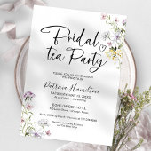 Wildflower Bridal Tea Party Uitnodiging