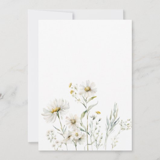 Wildflower Bride to Bee Bruids Douche Uitnodiging (Achterkant)