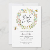 Wildflower bruid om bruids douche uitnodiging te z (Voorkant)