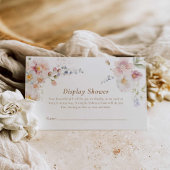 Wildflower Bruids Display Douche Informatiekaartje