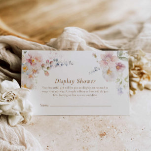 Wildflower Bruids Display Douche Informatiekaartje