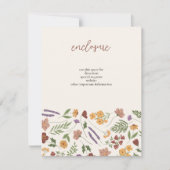 Wildflower Bruids Douche Uitnodiging Insert (Voorkant)