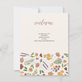Wildflower Bruids Douche Uitnodiging Insert