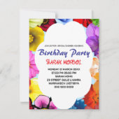 Wildflower Bruids Douche Uitnodiging Sjabloon, Edi (Voorkant)